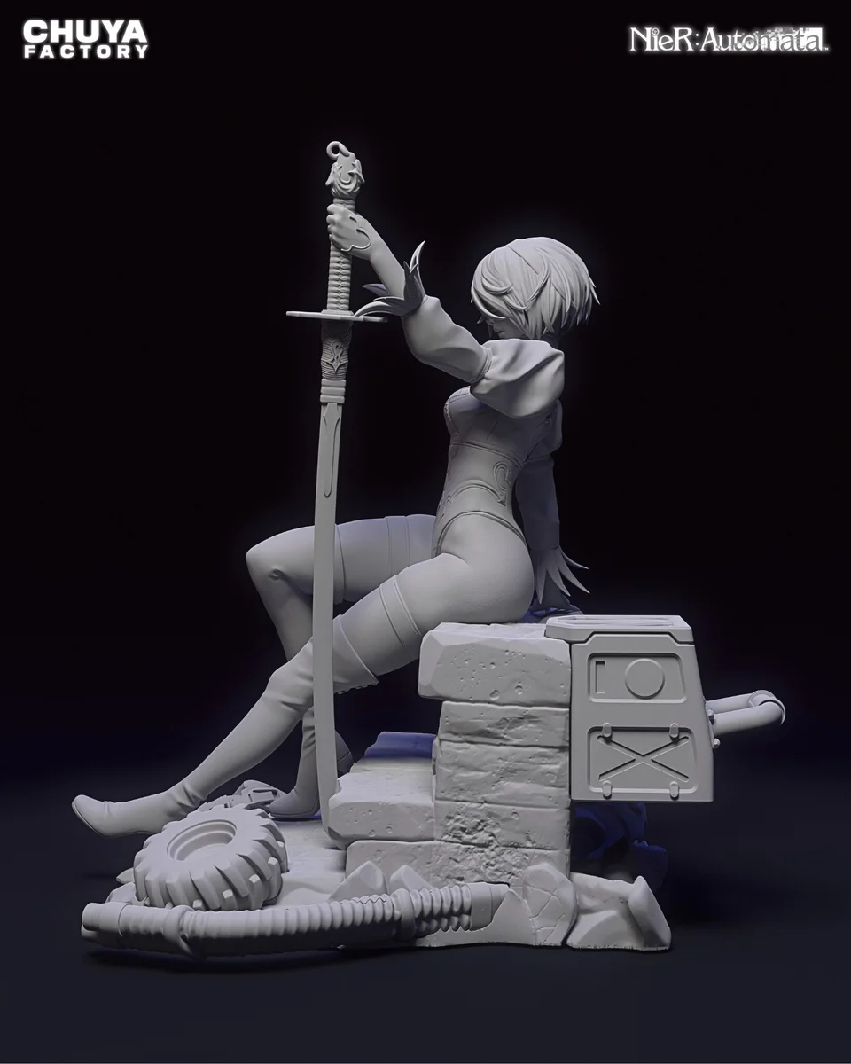2B | Fan Art | 3D Printed Resin Model Garage Kit | *Un-Painted* | Chuya Factory 14