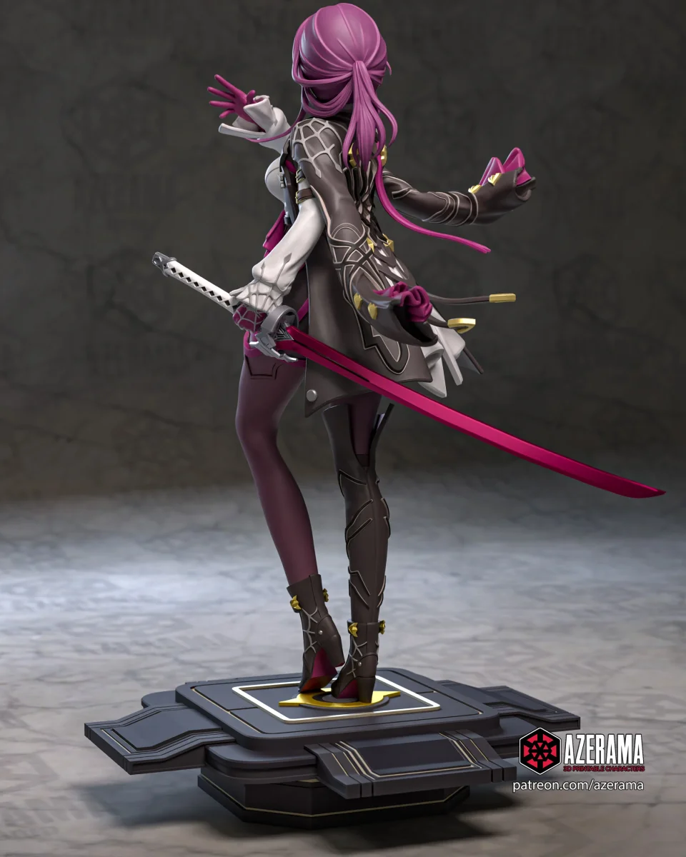 Kafka | Fan Art | 3D Printed Resin Model Garage Kit | *Un-Painted* | Azerama 3