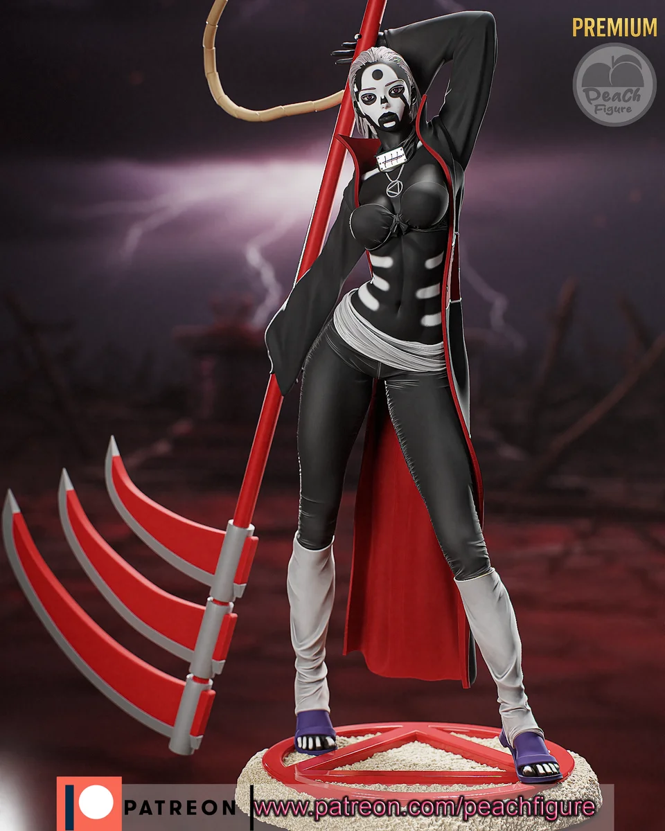 Hidan | Fan Art | 3D Printed Resin Model Garage Kit | *Un-Painted* | Peach Figure 5