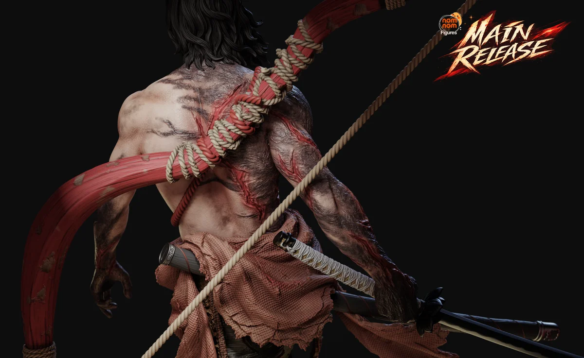 Genichiro Ashina | Fan Art | 3D Printed Resin Model Garage Kit | *Un-Painted* | Nomnom 3