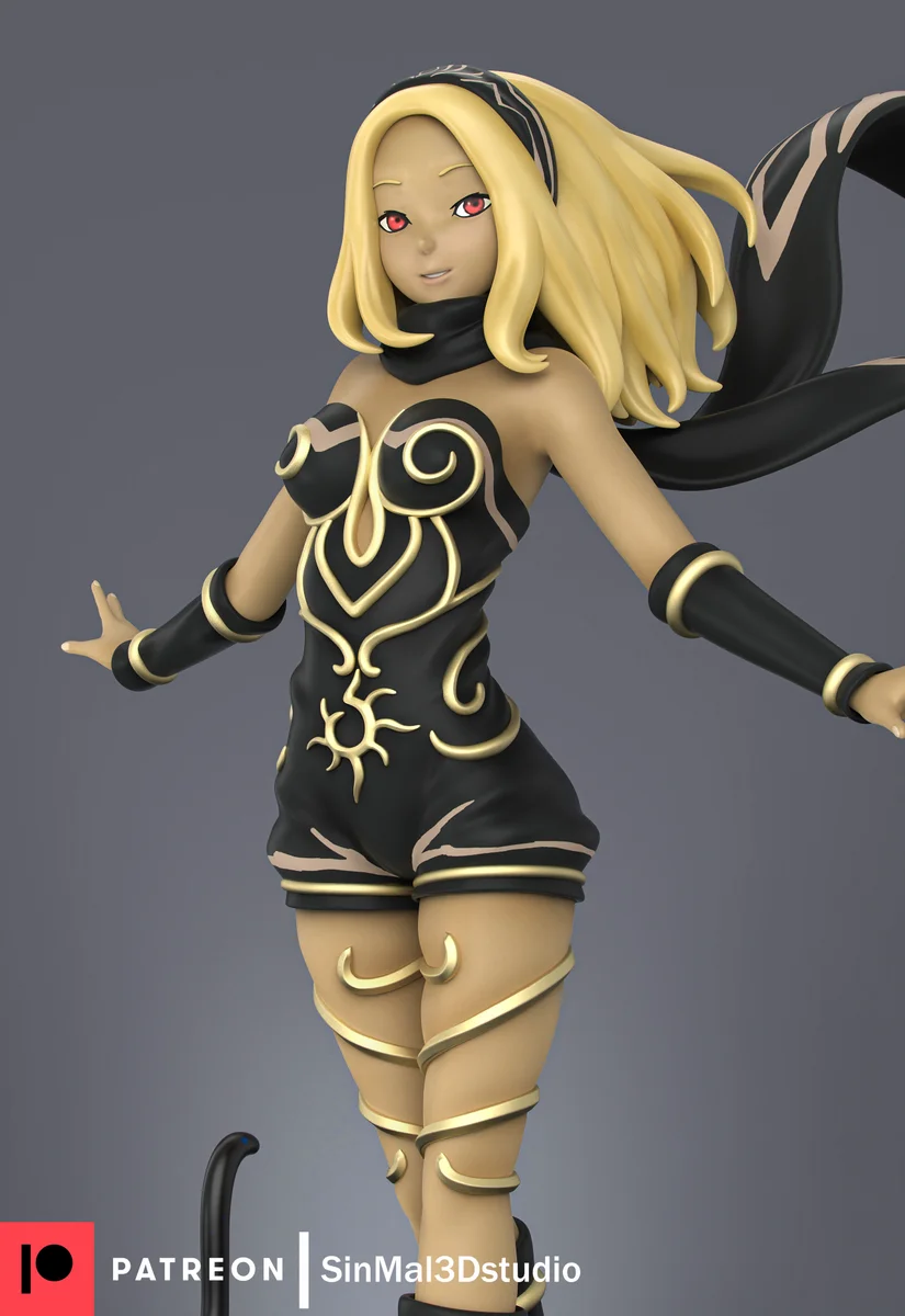Kat | Fan Art | 3D Printed Resin Model Garage Kit | *Un-Painted* | Sin3Dstudio 3