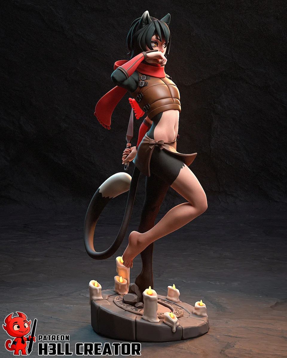 Izutsumi | Fan Art | 3D Printed Resin Model Garage Kit | *Un-Painted* | H3LL Creator 4