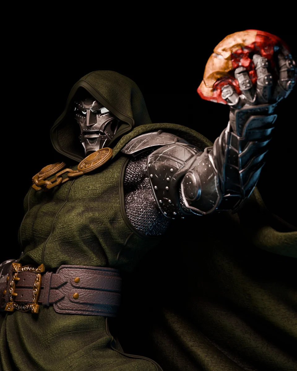 Doctor Doom | Fan Art | 3D Printed Resin Model Garage Kit | *Un-Painted* | ZEZ Studio 9