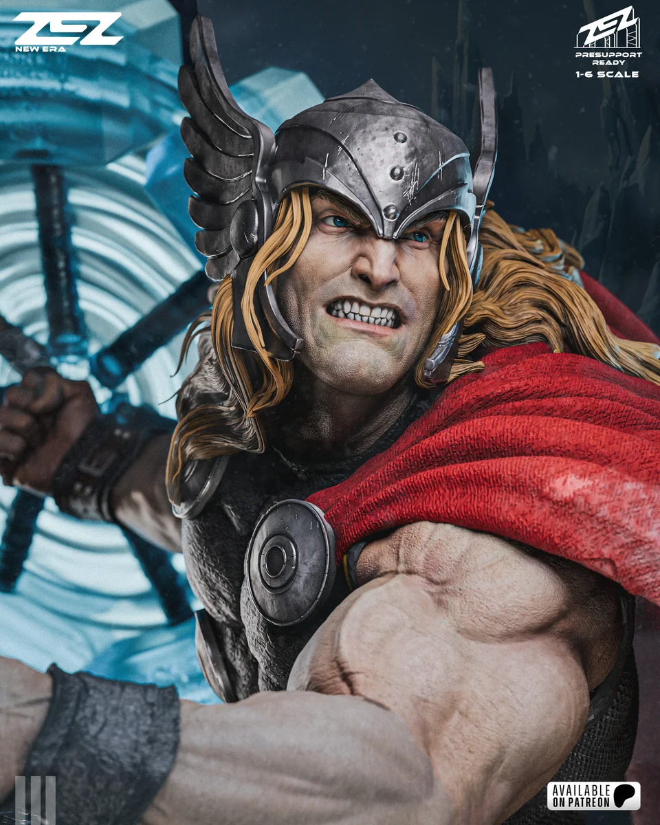 Thor | Fan Art | 3D Printed Resin Model Garage Kit | *Un-Painted* | ZEZ Studio