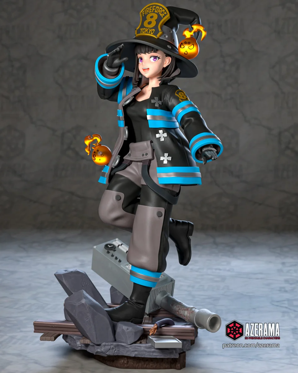 Maki | Fan Art | 3D Printed Resin Model Garage Kit | *Un-Painted* | Azerama 2