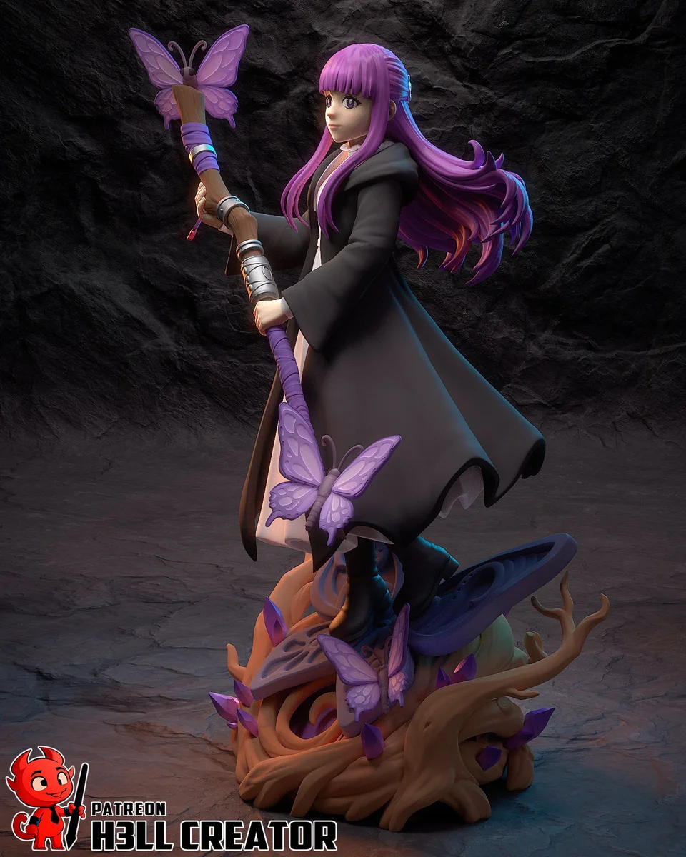 Fern | Fan Art | 3D Printed Resin Model Garage Kit | *Un-Painted* | H3LL Creator 3
