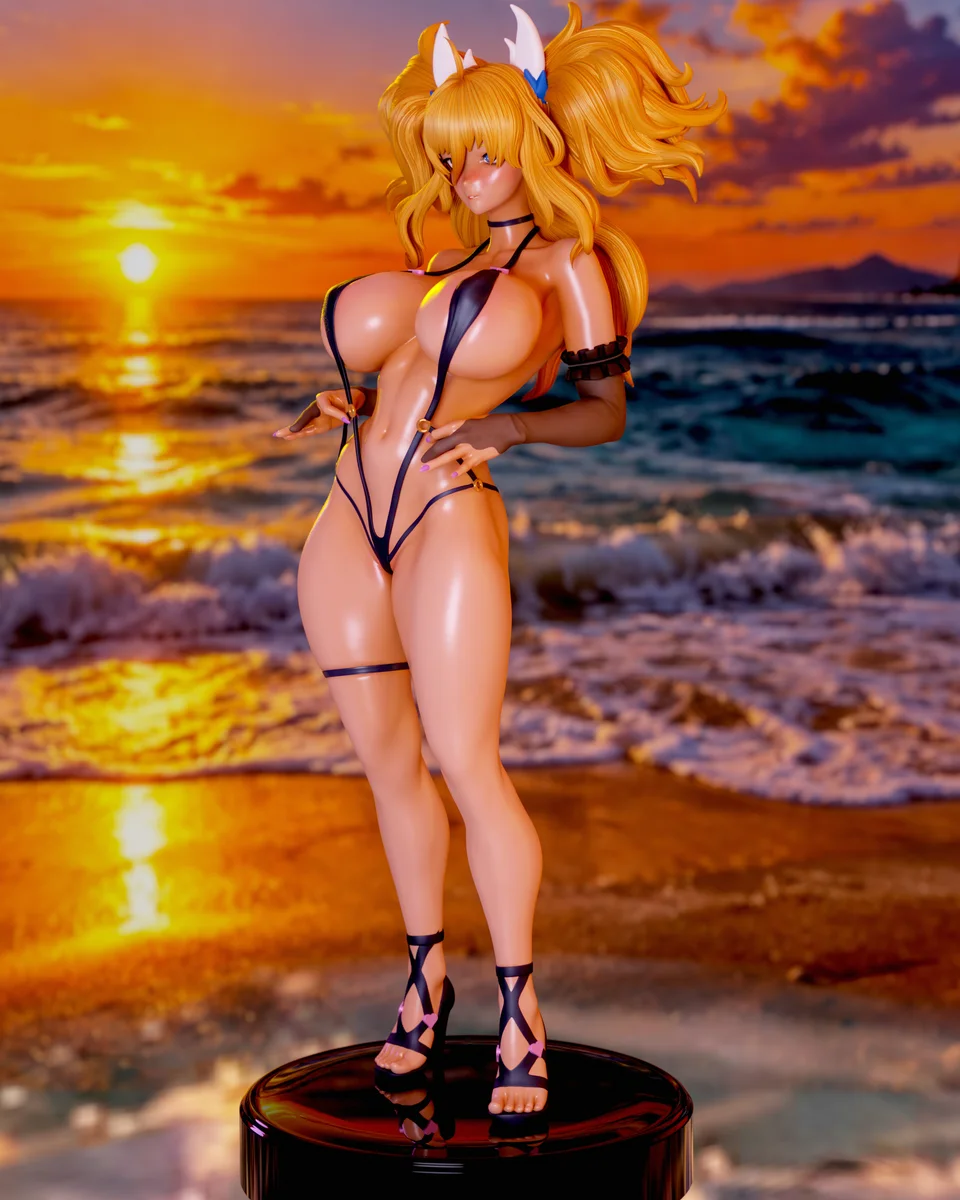 Onisaki Kirara Taimanin | Fan Art | 3D Printed Resin Model Garage Kit | *Un-Painted* | Momoji 3