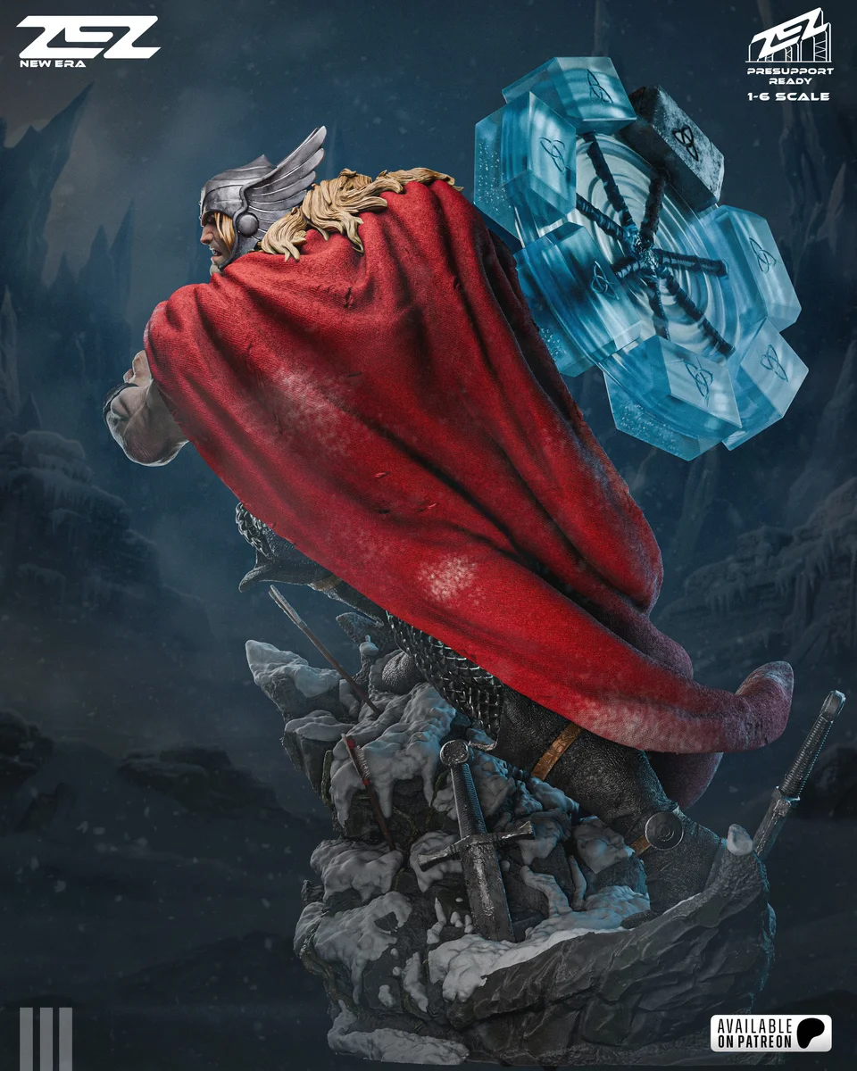 Thor | Fan Art | 3D Printed Resin Model Garage Kit | *Un-Painted* | ZEZ Studio 5
