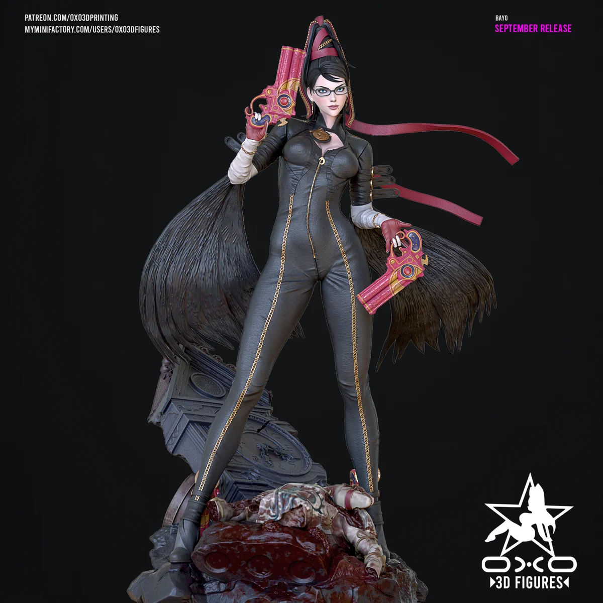 Bayonetta | Fan Art | 3D Printed Resin Model Garage Kit | *Un-Painted* | OXO3D 3