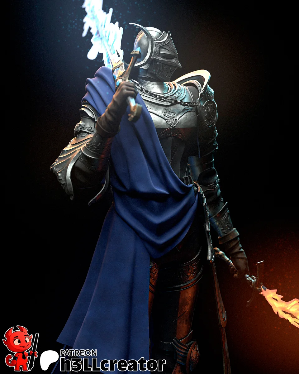 Rellana | Fan Art | 3D Printed Resin Model Garage Kit | *Un-Painted* | H3LL Creator 4