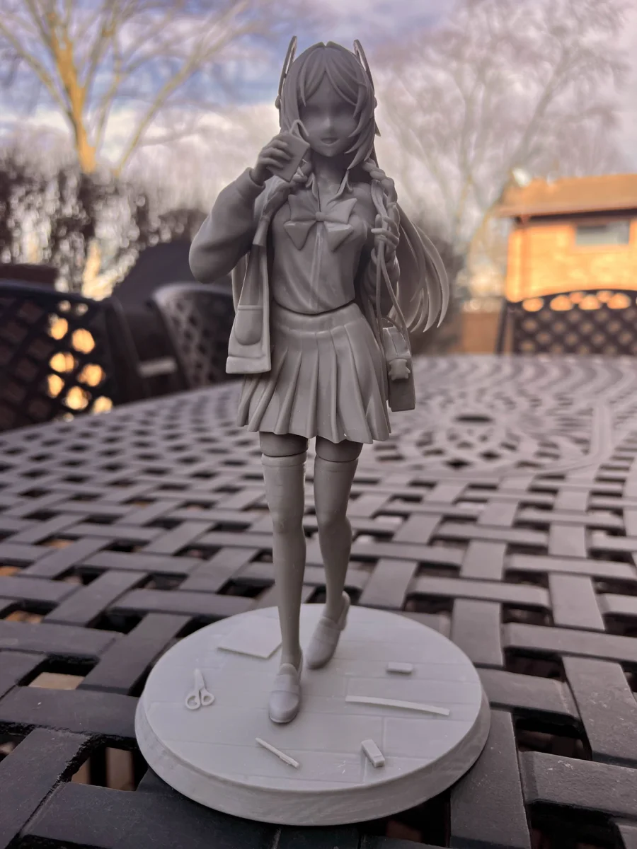 School Girl Citlali | Fan Art | 3D Printed Resin Model Garage Kit | *Un-Painted* | EggmaStudios 7