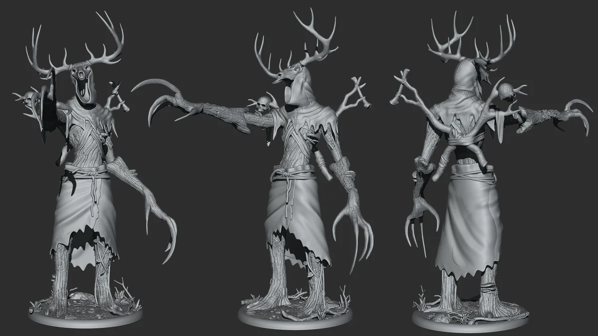Leshen | Fan Art | 3D Printed Resin Model Garage Kit | *Un-Painted* | Inaki Sculpts 4