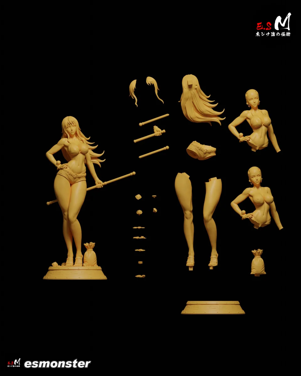 Nami | Fan Art | 3D Printed Resin Model Garage Kit | *Un-Painted* | ES Monster 6