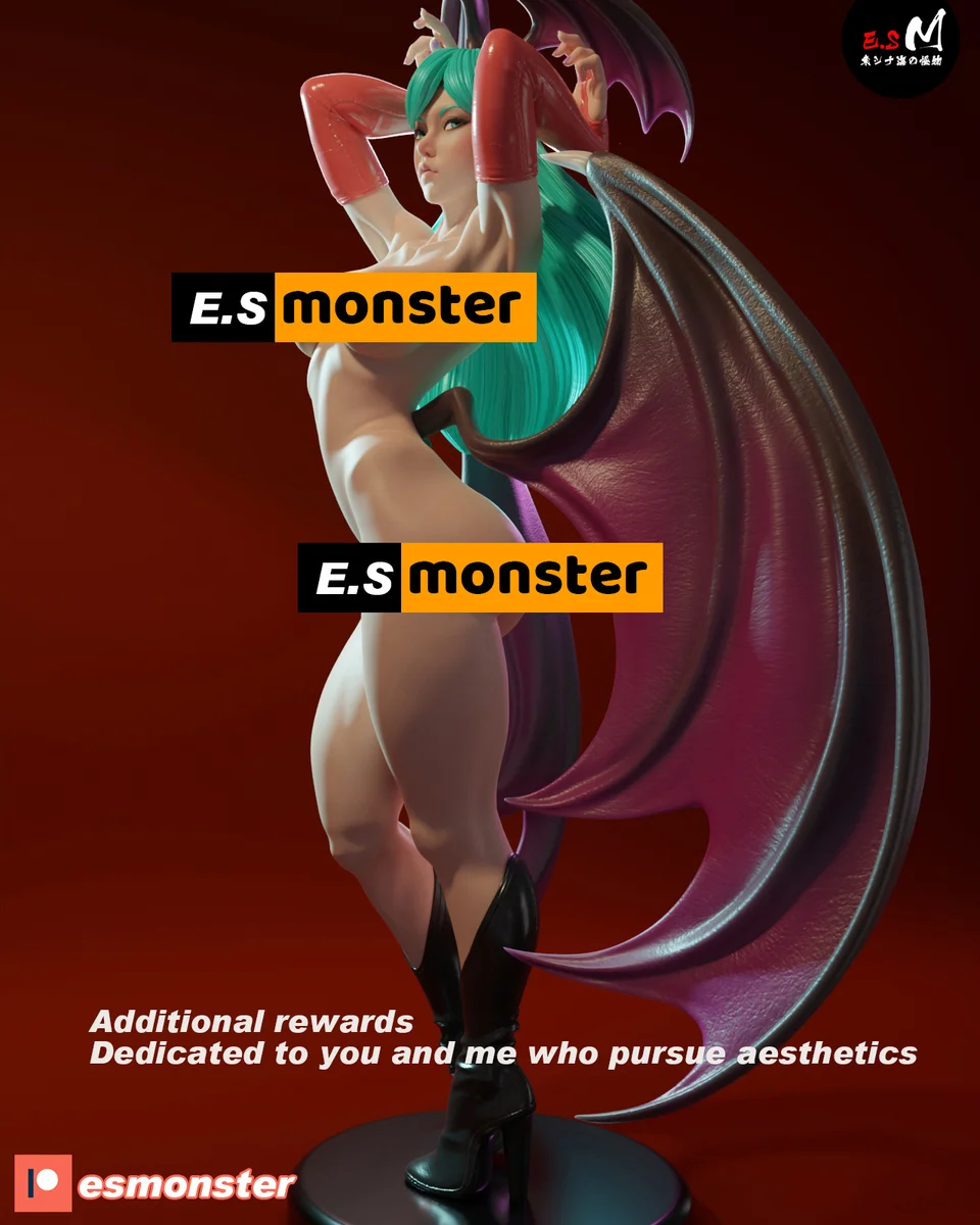 Morrigan | Fan Art | 3D Printed Resin Model Garage Kit | *Un-Painted* | ES Monster 6