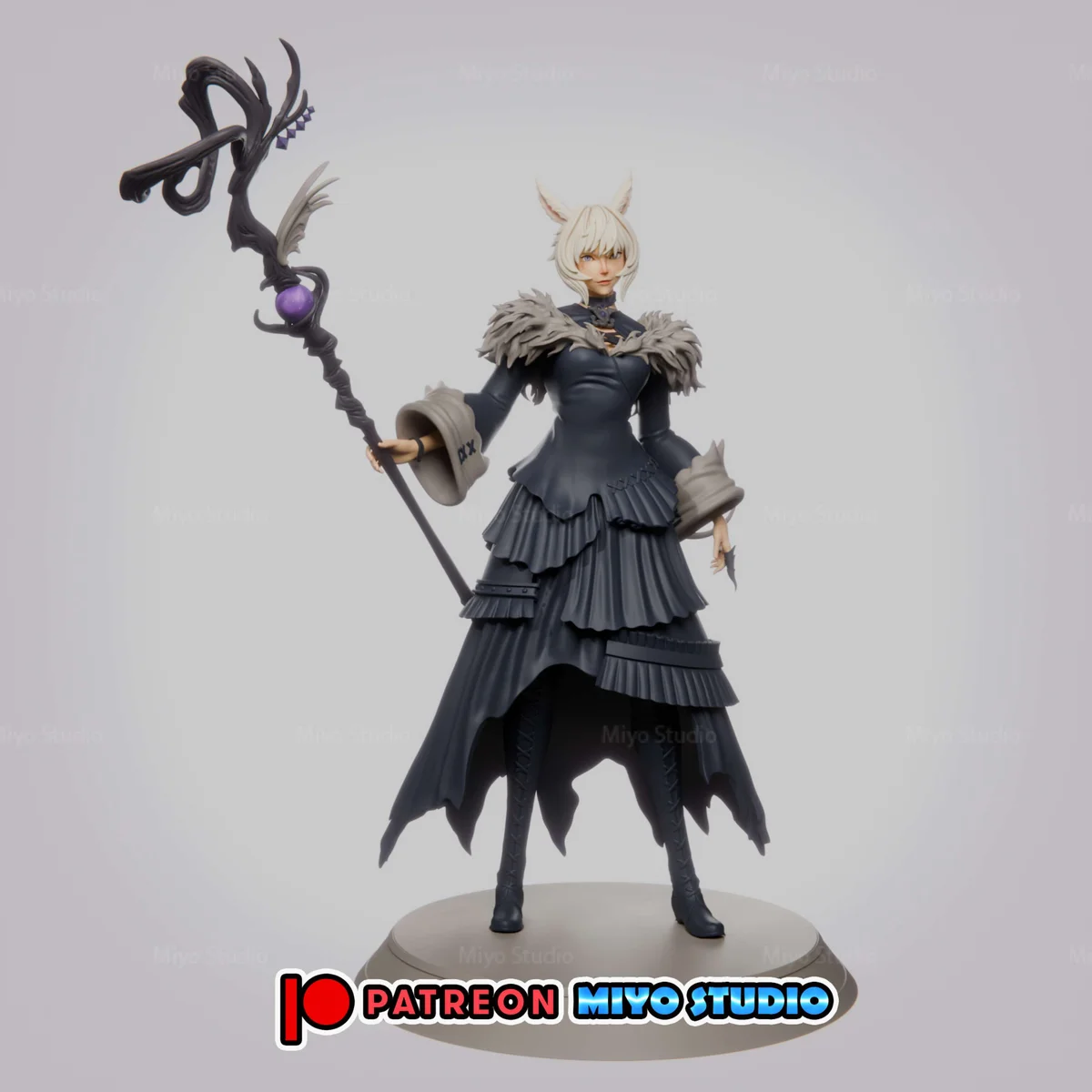 Y'shtola Rhul | Fan Art | 3D Printed Resin Model Garage Kit | *Un-Painted* | MiyoStudio