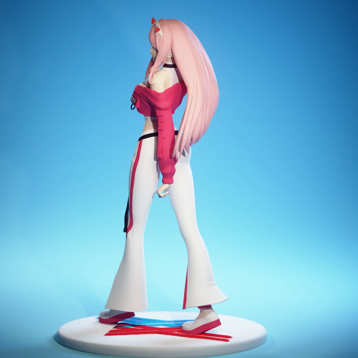 Zero Two - Street Wear | Fan Art | 3D Printed Resin Model Garage Kit | *Un-Painted* | EggmaStudios 5