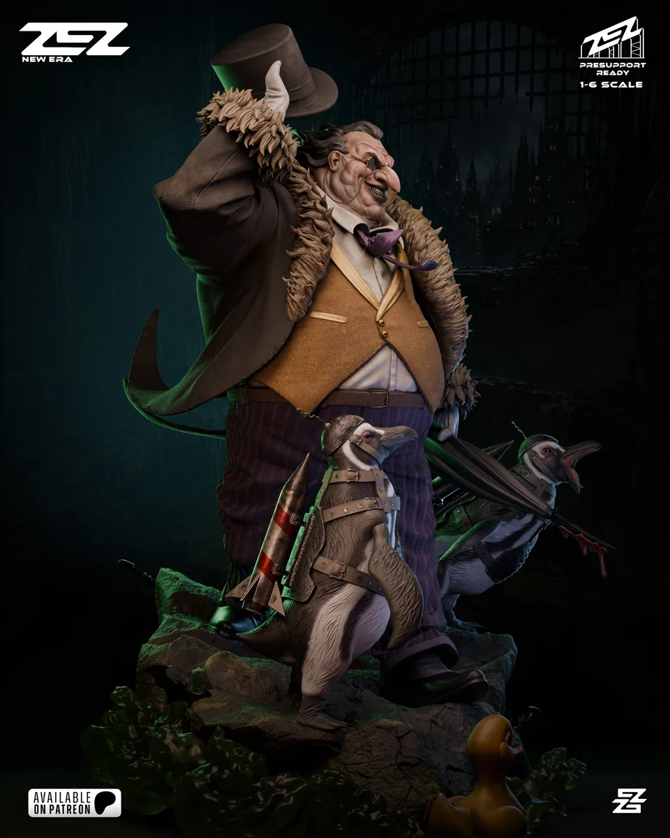 Penguin | Fan Art | 3D Printed Resin Model Garage Kit | *Un-Painted* | ZEZ Studio 5