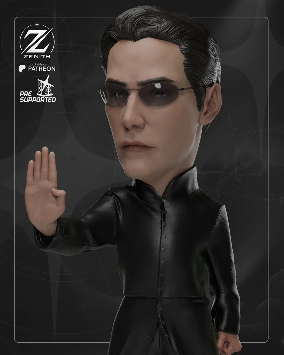 Chibi Neo | Fan Art | 3D Printed Resin Model Garage Kit | *Un-Painted* | Zenith Studios