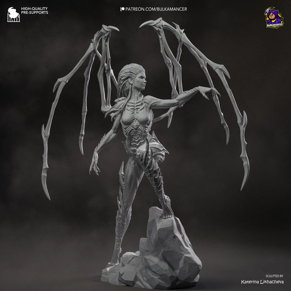 Kerrigan | Fan Art | 3D Printed Resin Model Garage Kit | *Un-Painted* | Bulkamancer 6