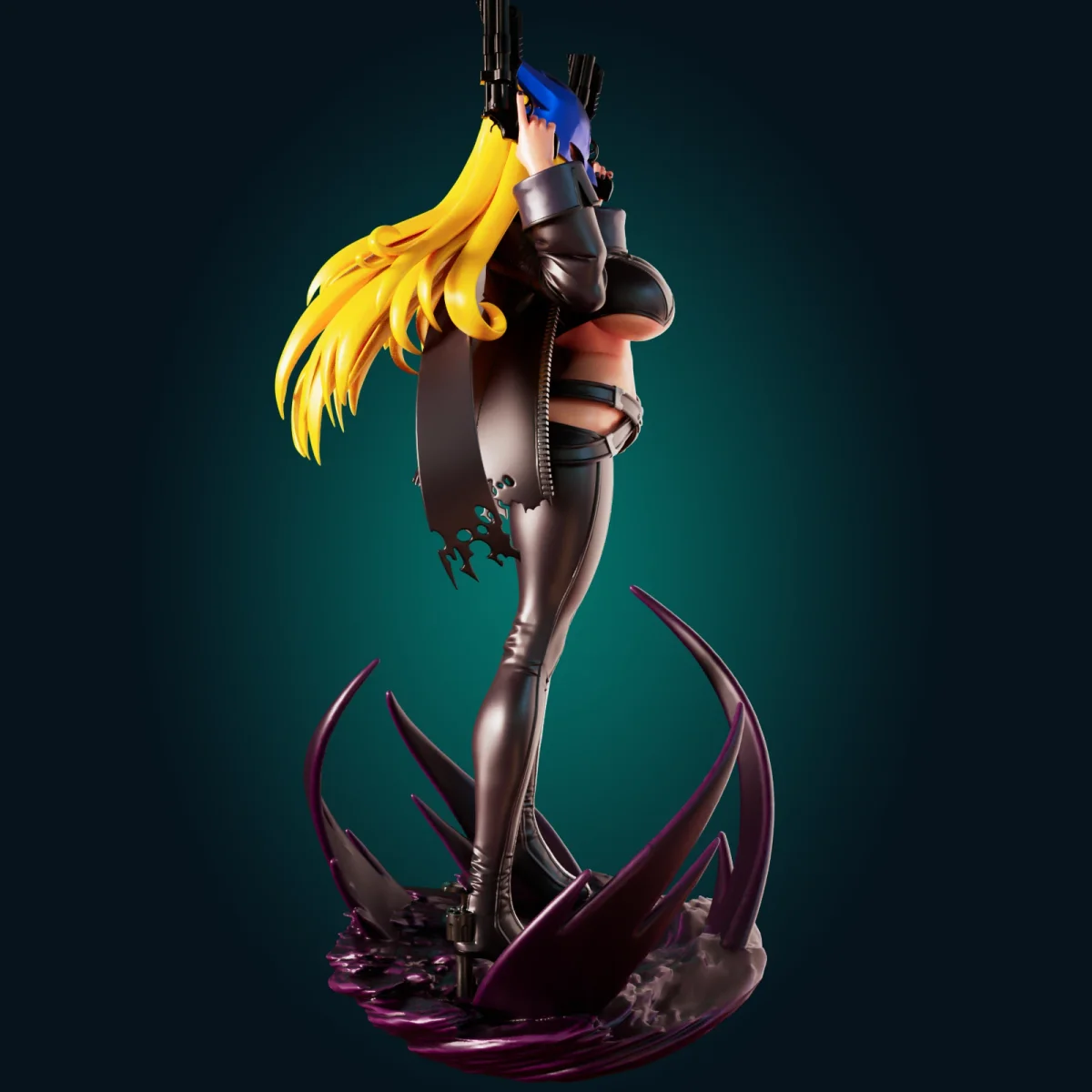 Wizard Lady | Fan Art | 3D Printed Resin Model Garage Kit | *Un-Painted* | Officer Rhu 2