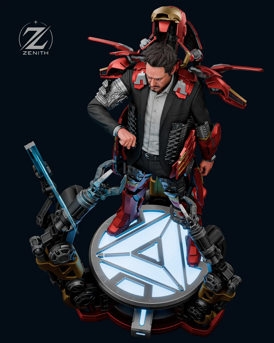 Tony Stark | Fan Art | 3D Printed Resin Model Garage Kit | *Un-Painted* | Zenith Studios 7