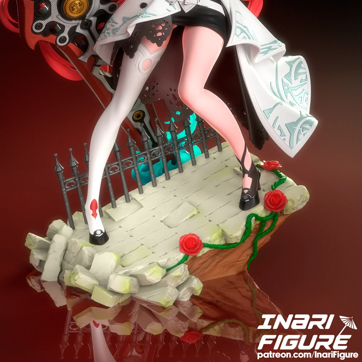 Elizabeth Rosebloodflame | Fan Art | 3D Printed Resin Model Garage Kit | *Un-Painted* | Inari Figure 7