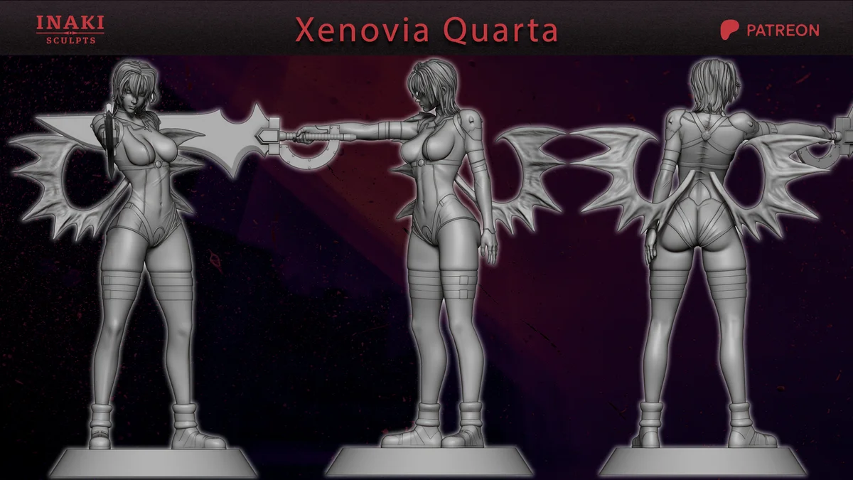 Xenovia Quarta | Fan Art | 3D Printed Resin Model Garage Kit | *Un-Painted* | Inaki Sculpts 5