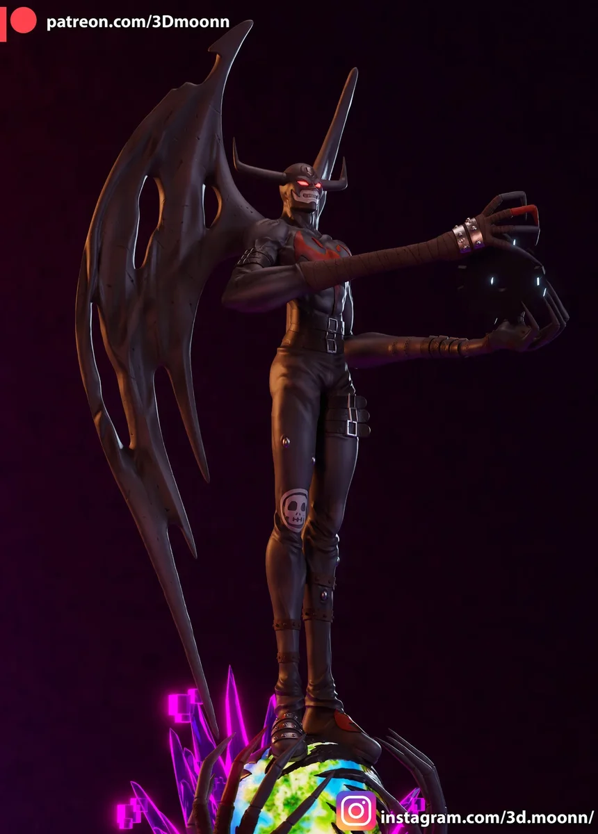 Devimon | Fan Art | 3D Printed Resin Model Garage Kit | *Un-Painted* | 3DMoonn 3