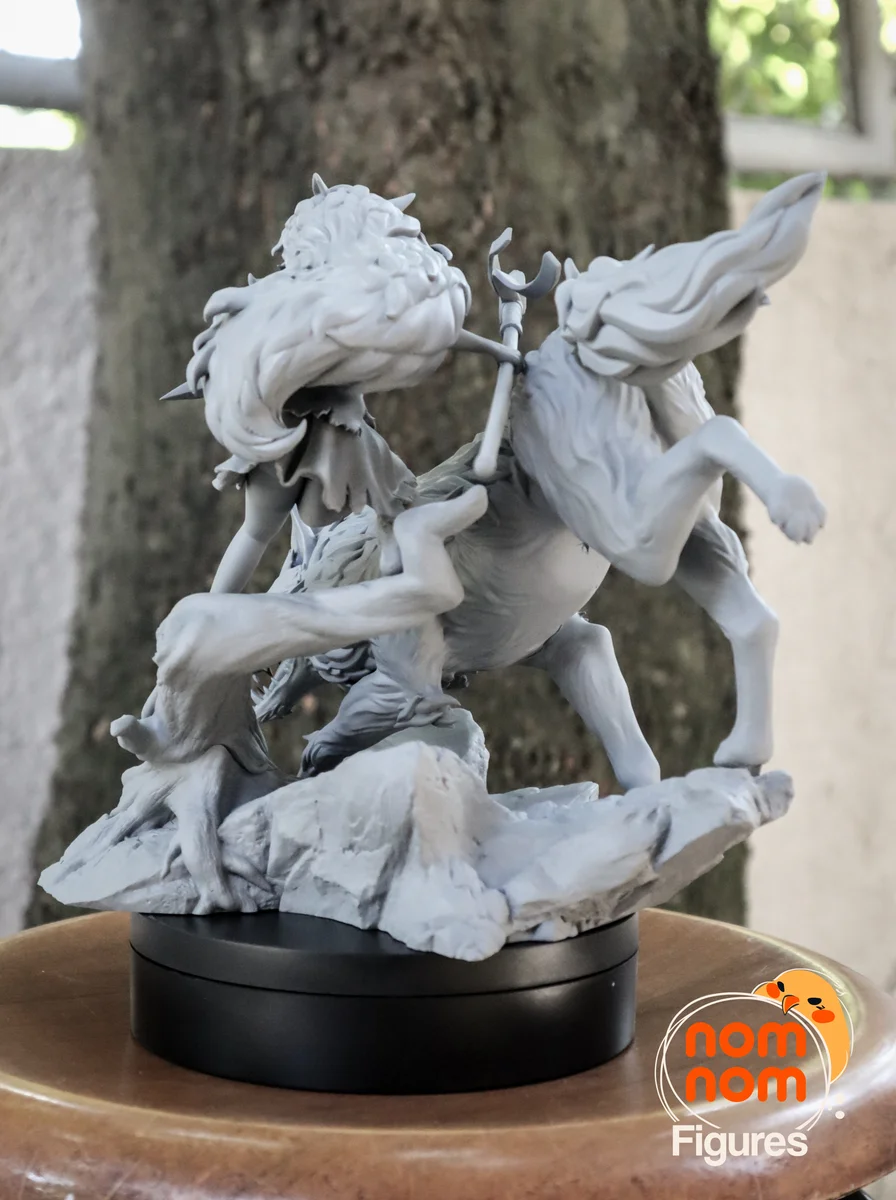 Princess Mononoke | Fan Art | 3D Printed Resin Model Garage Kit | *Un-Painted* | Nomnom 8