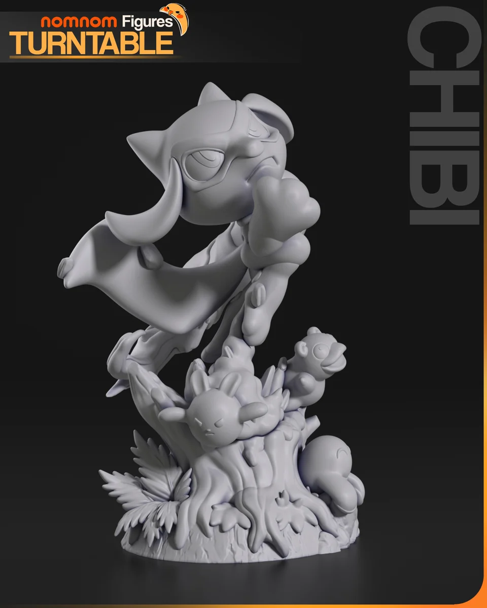 Chibi Riolu | Fan Art | 3D Printed Resin Model Garage Kit | *Un-Painted* | Nomnom 5