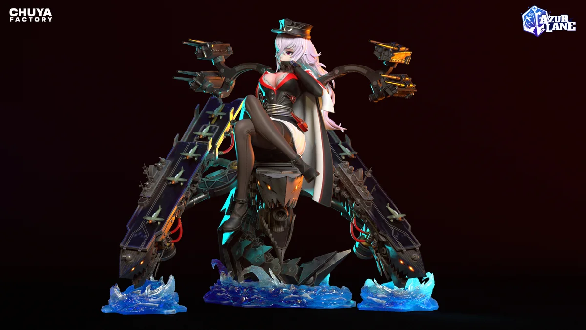 Graf Zeppelin | Fan Art | 3D Printed Resin Model Garage Kit | *Un-Painted* | Chuya Factory