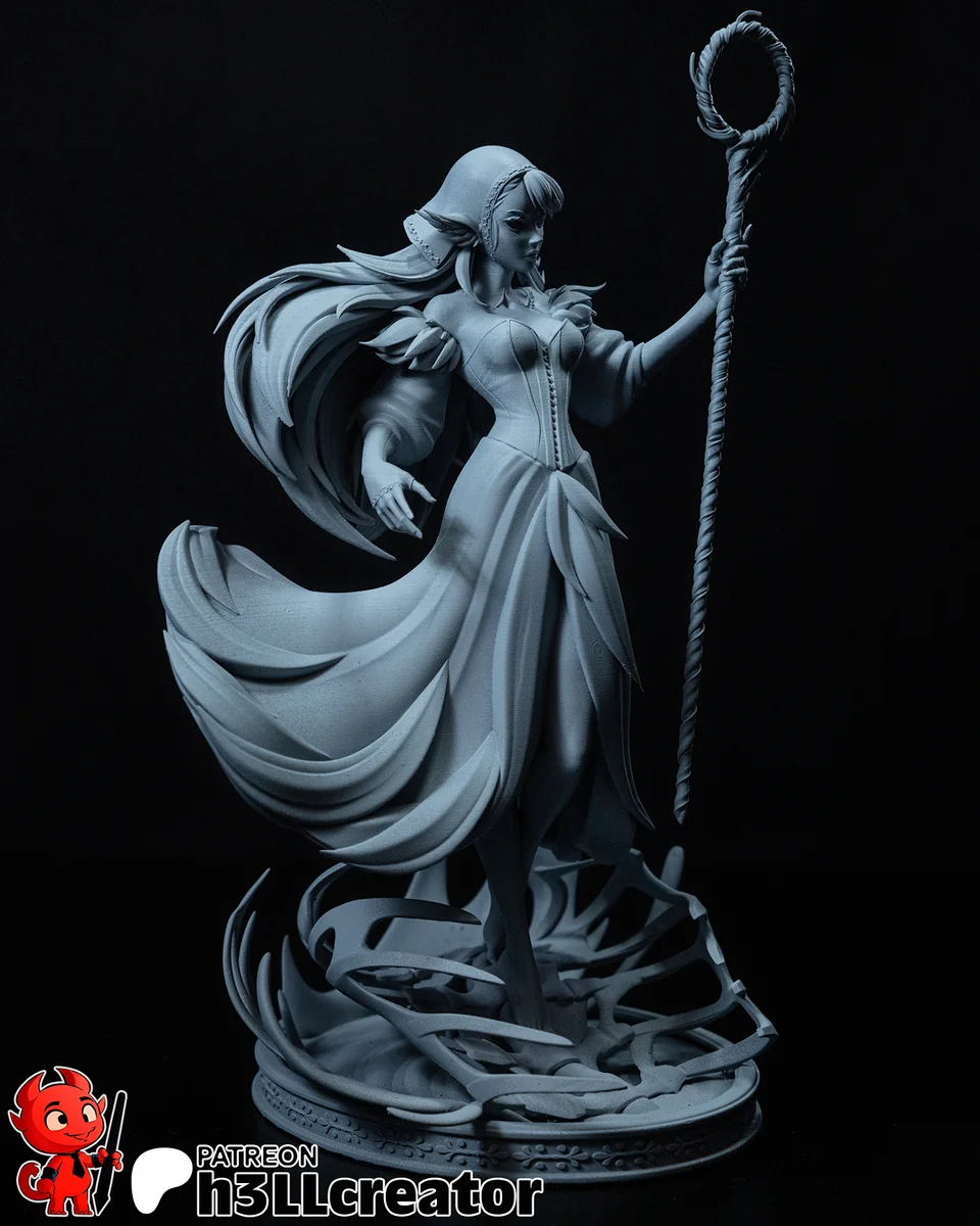 Marcille | Fan Art | 3D Printed Resin Model Garage Kit | *Un-Painted* | H3LL Creator 10