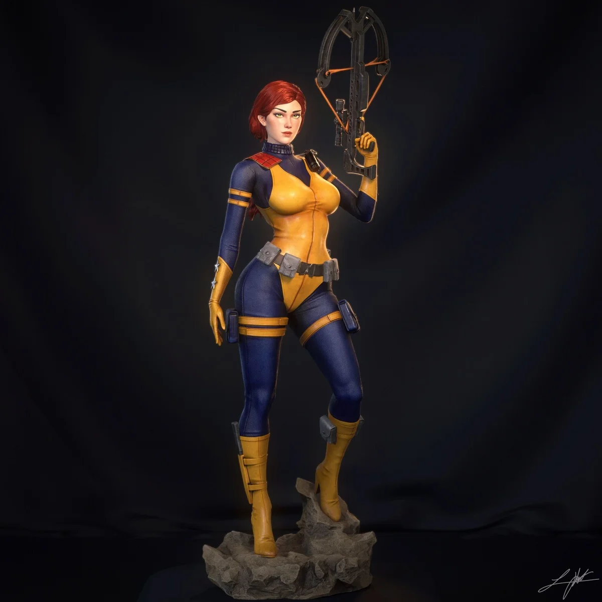 Scarlett | Fan Art | 3D Printed Resin Model Garage Kit | *Un-Painted* | Abe3D 10