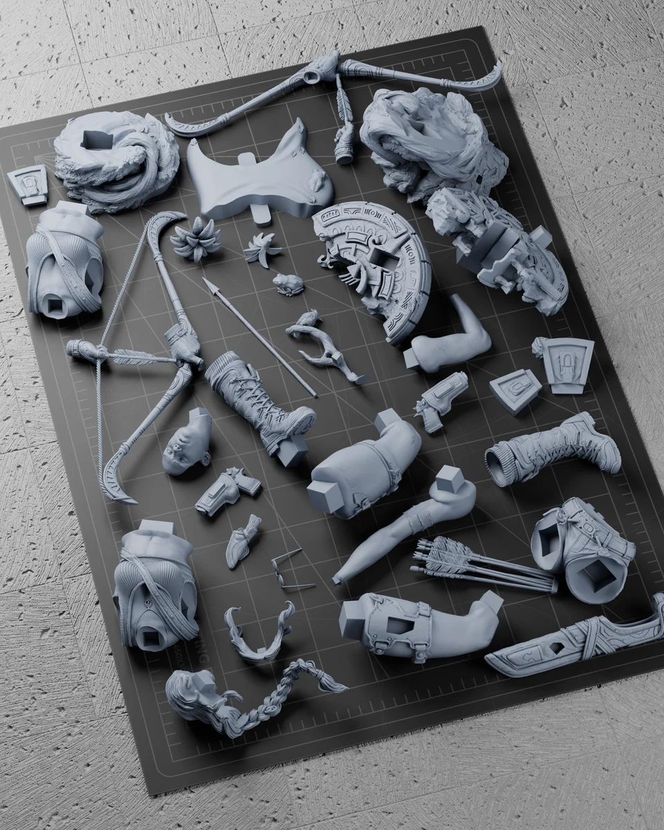 Lara Croft | Fan Art | 3D Printed Resin Model Garage Kit | *Un-Painted* | Zenith Studios 9