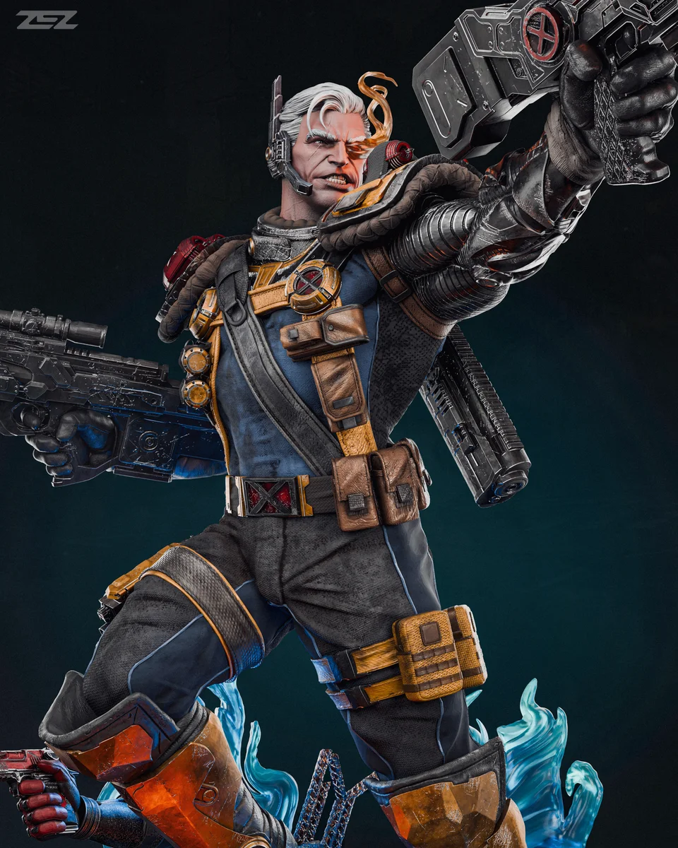 Cable | Fan Art | 3D Printed Resin Model Garage Kit | *Un-Painted* | ZEZ Studio 6