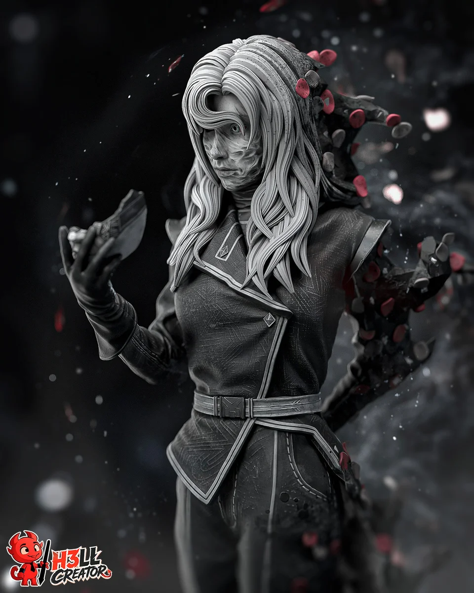 Alicia | Fan Art | 3D Printed Resin Model Garage Kit | *Un-Painted* | H3LL Creator