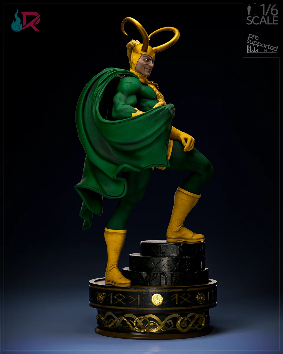 Loki - Comics | Fan Art | 3D Printed Resin Model Garage Kit | *Un-Painted* | Rechtag 5