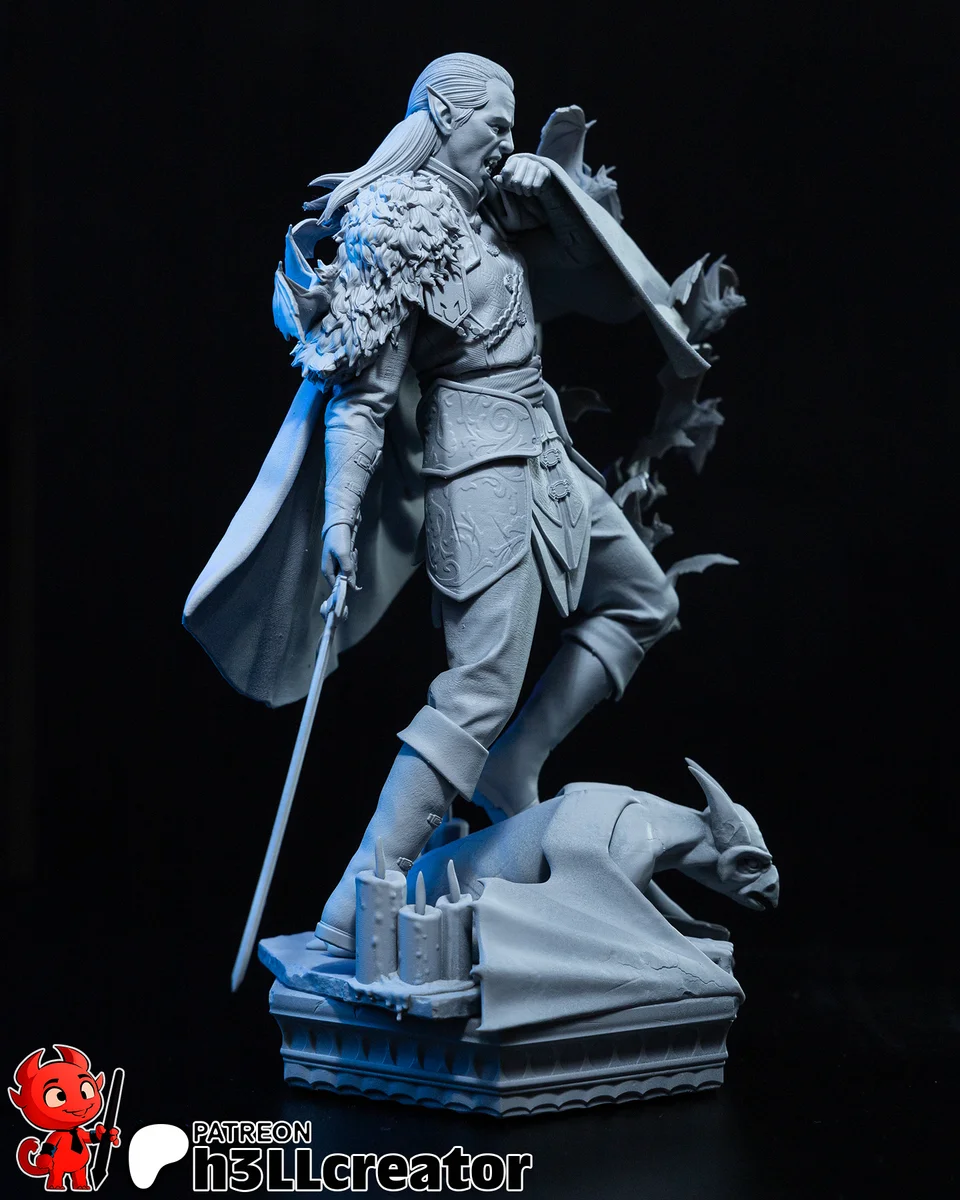 Strahd von Zarovich | Fan Art | 3D Printed Resin Model Garage Kit | *Un-Painted* | H3LL Creator 9