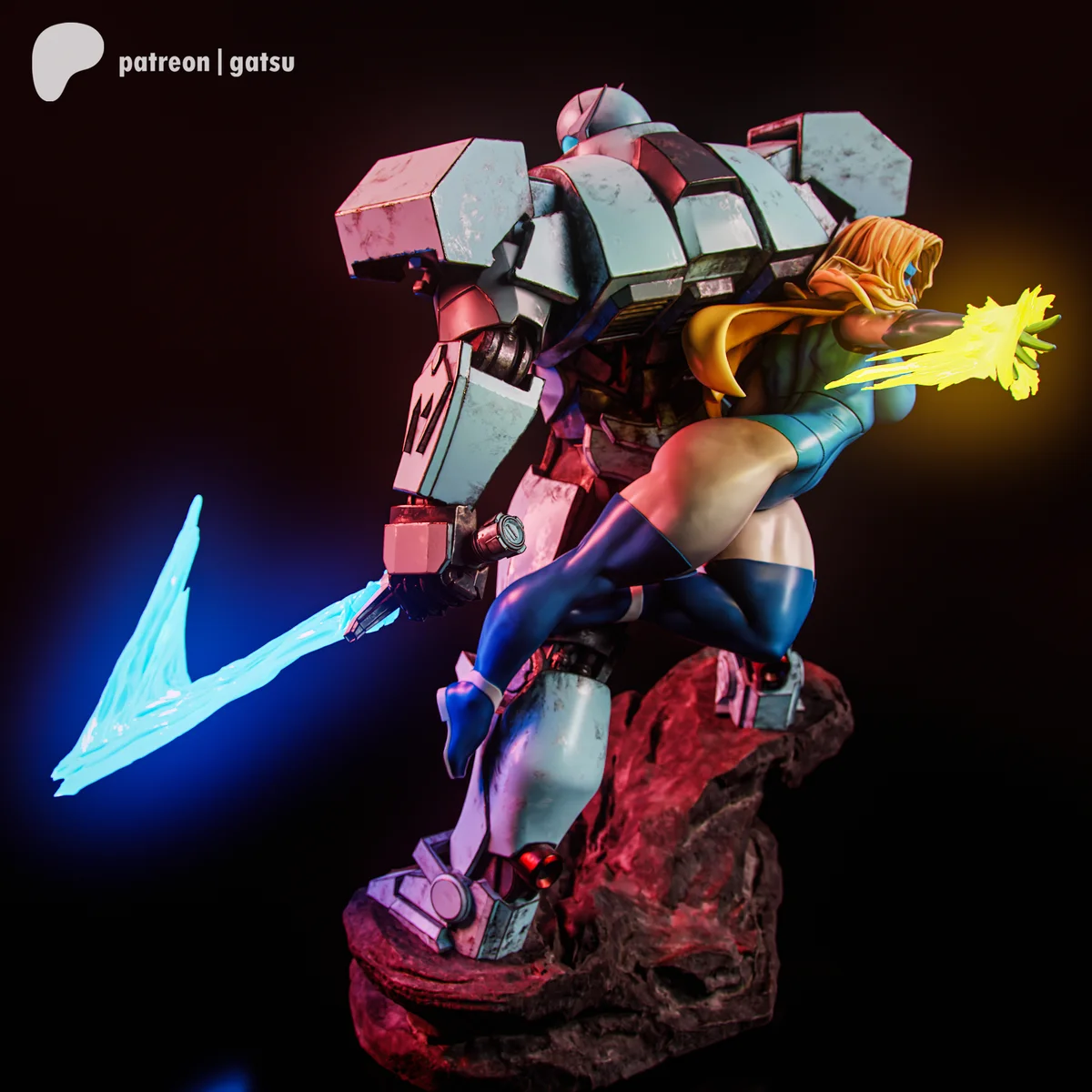 Blonde Blazer | Fan Art | 3D Printed Resin Model Garage Kit | *Un-Painted* | Gatsu Studios 5