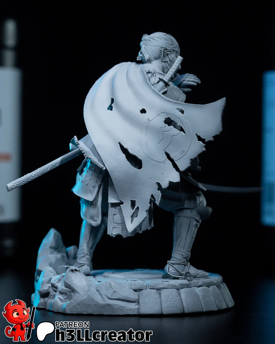 Jin Sakai | Fan Art | 3D Printed Resin Model Garage Kit | *Un-Painted* | H3LL Creator 10