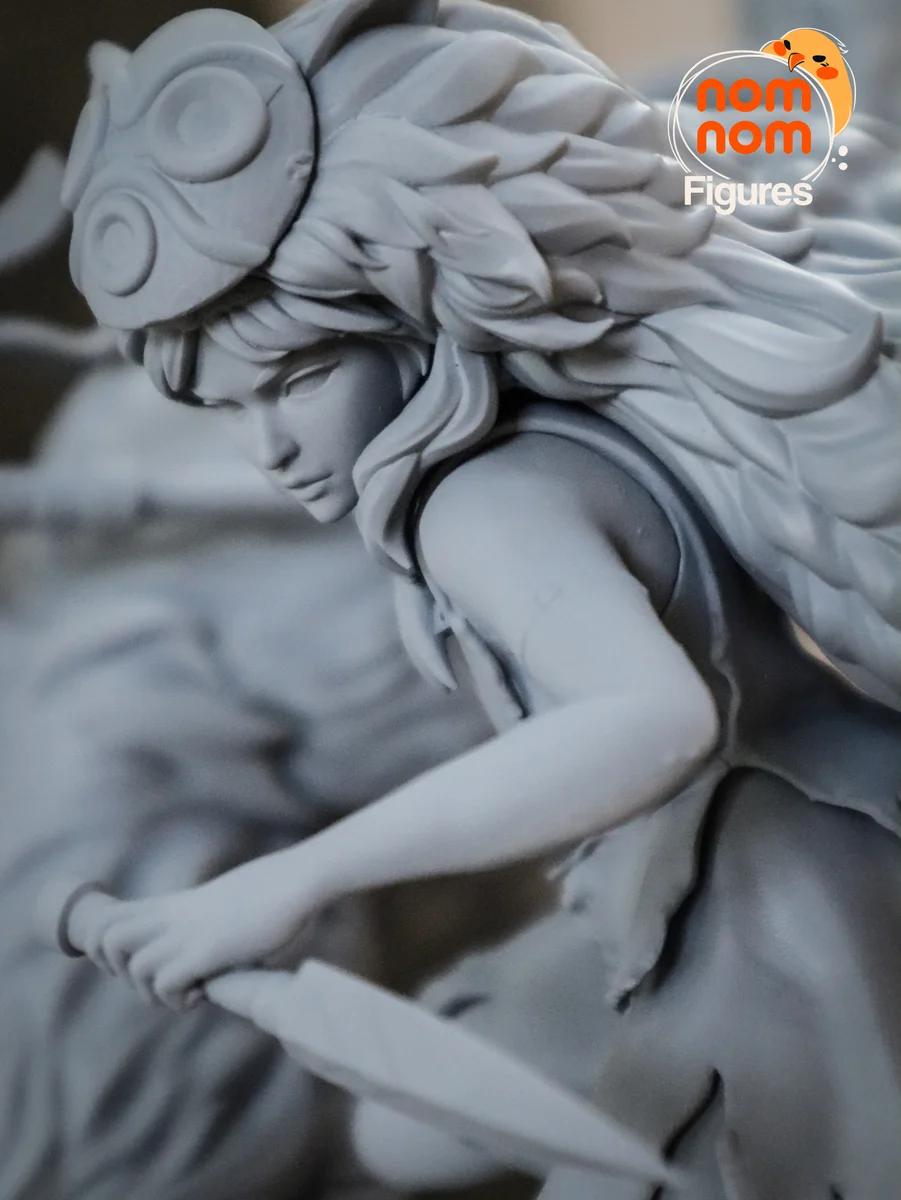 Princess Mononoke | Fan Art | 3D Printed Resin Model Garage Kit | *Un-Painted* | Nomnom 15