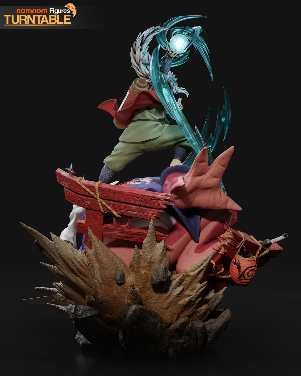 Jiraiya | Fan Art | 3D Printed Resin Model Garage Kit | *Un-Painted* | Nomnom 8