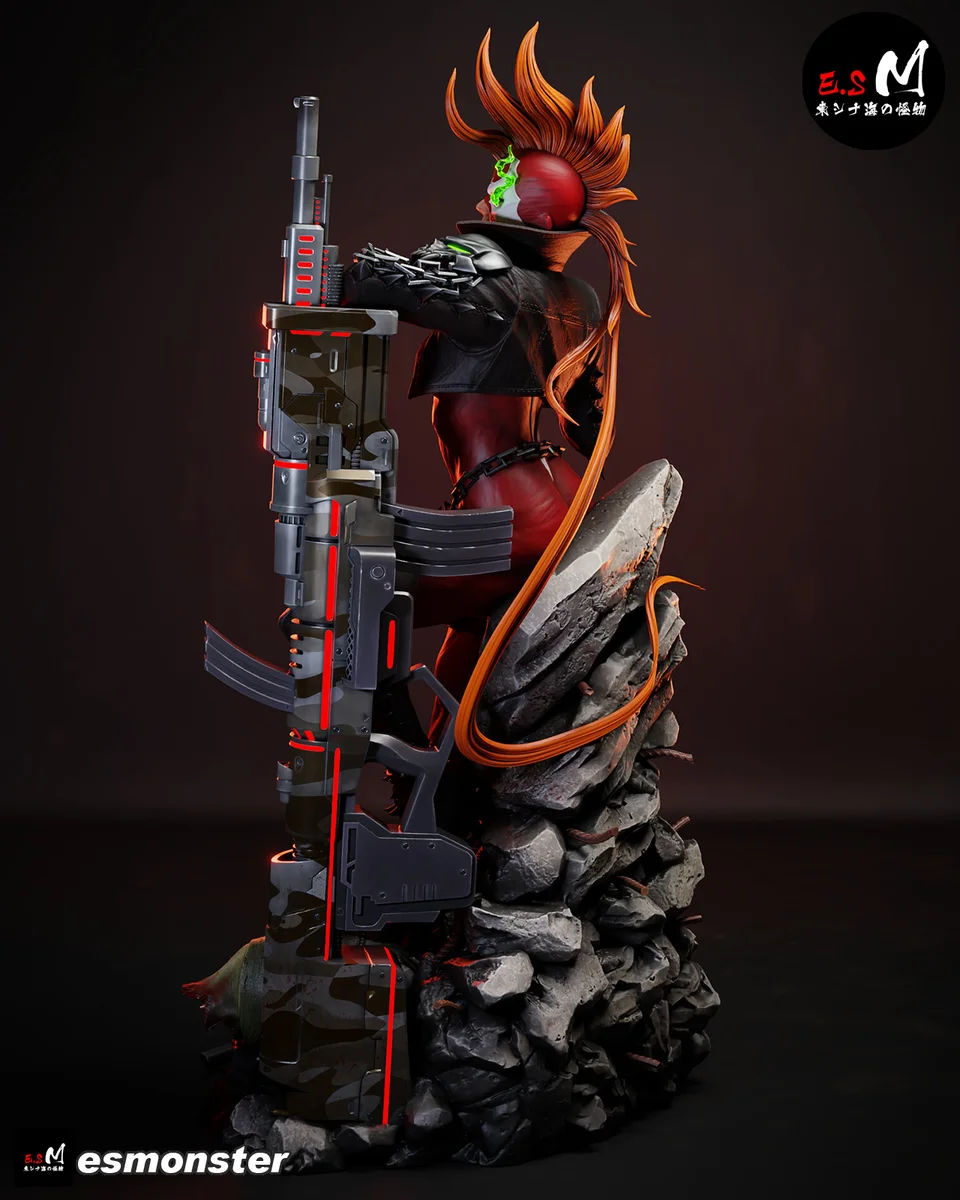 SheSpawn | Fan Art | 3D Printed Resin Model Garage Kit | *Un-Painted* | ES Monster 12