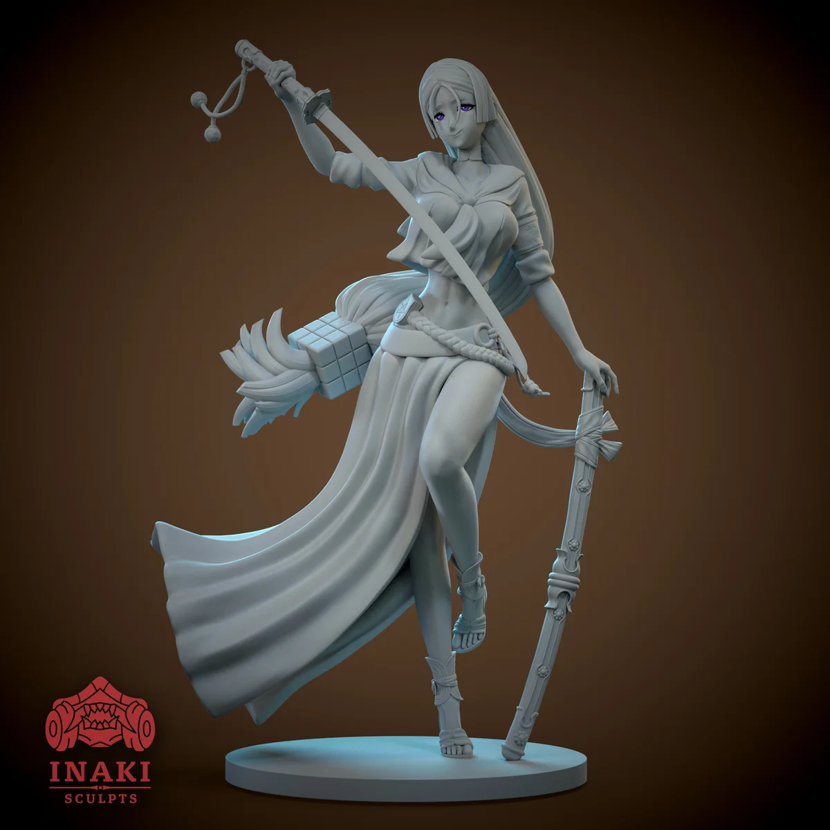 Minomoto No Raikou | Fan Art | 3D Printed Resin Model Garage Kit | *Un-Painted* | Inaki Sculpts 5
