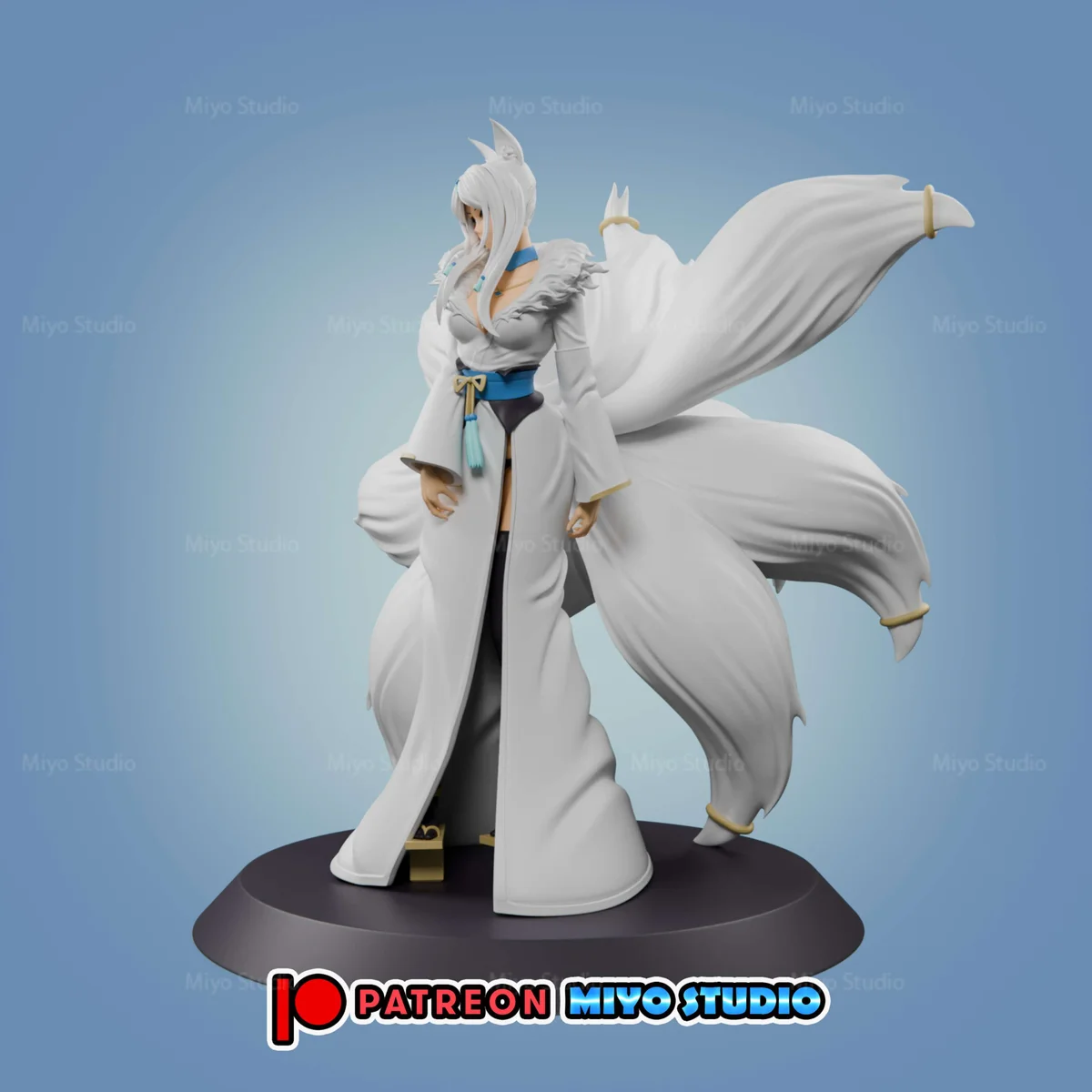 Yukime | Fan Art | 3D Printed Resin Model Garage Kit | *Un-Painted* | MiyoStudio 3