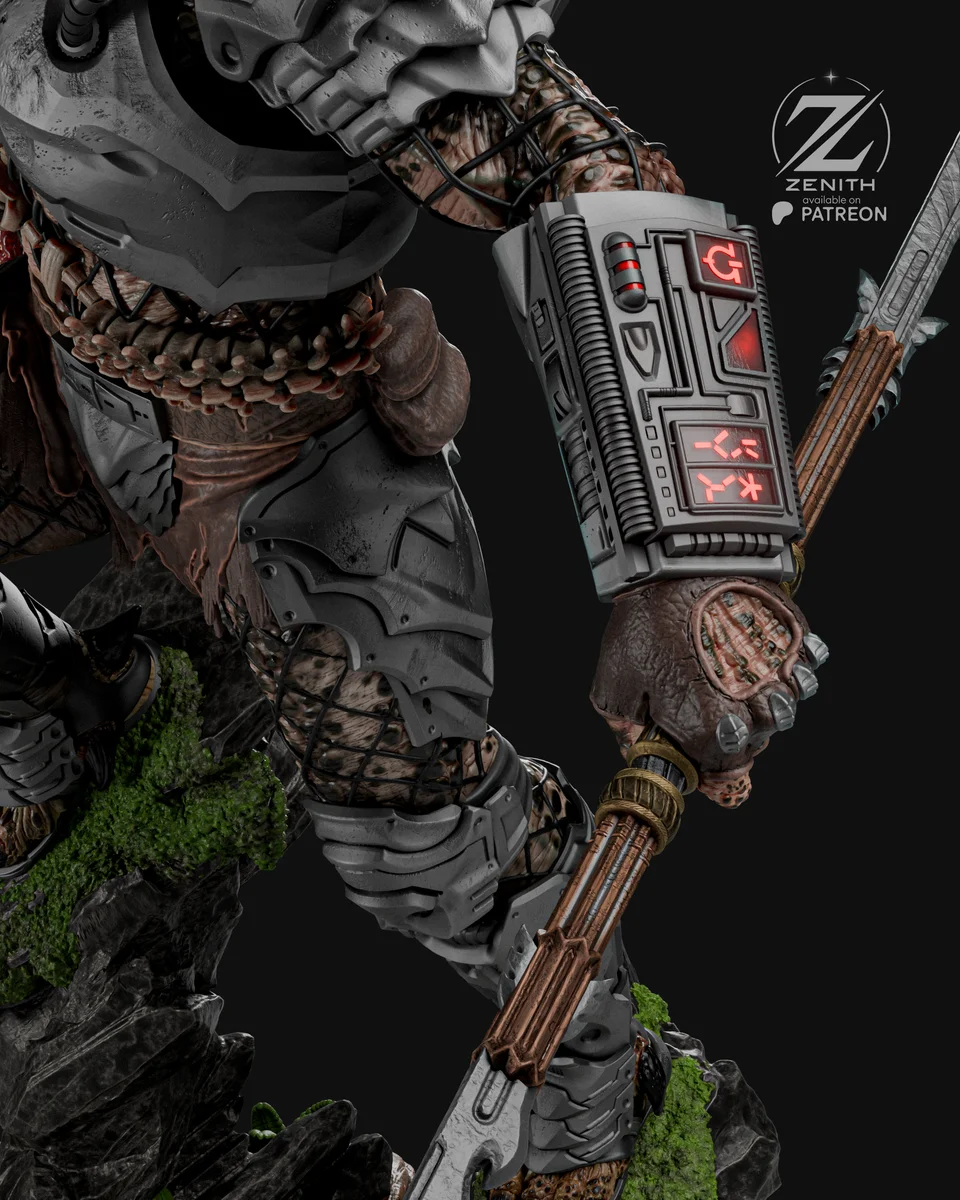 Predator | Fan Art | 3D Printed Resin Model Garage Kit | *Un-Painted* | Zenith Studios 6