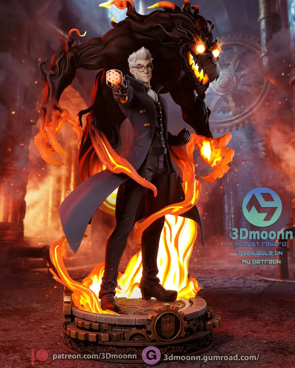 Percy de Rolo | Fan Art | 3D Printed Resin Model Garage Kit | *Un-Painted* | 3DMoonn 3
