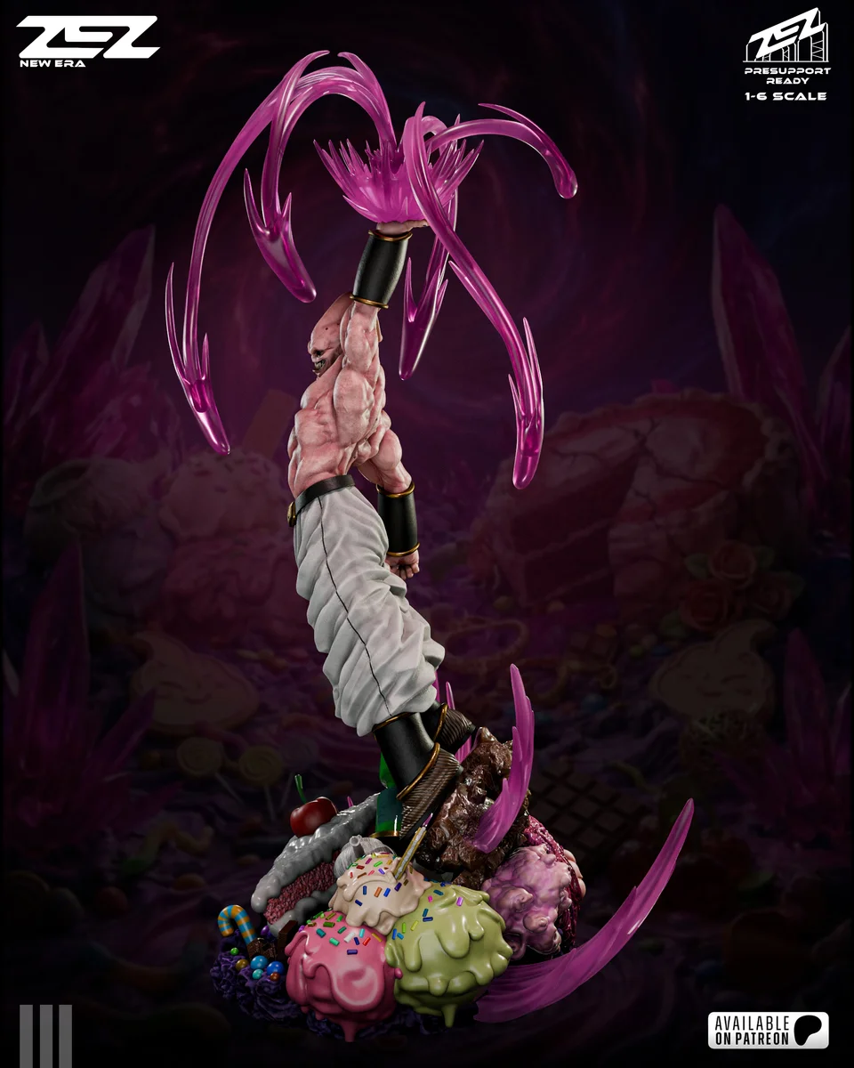Majin Boo | Fan Art | 3D Printed Resin Model Garage Kit | *Un-Painted* | ZEZ Studio 10