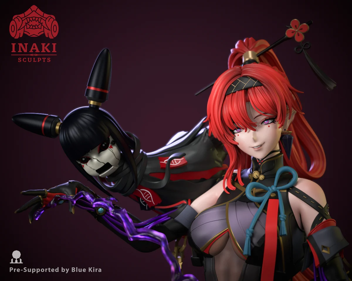 Yinlin | Fan Art | 3D Printed Resin Model Garage Kit | *Un-Painted* | Inaki Sculpts
