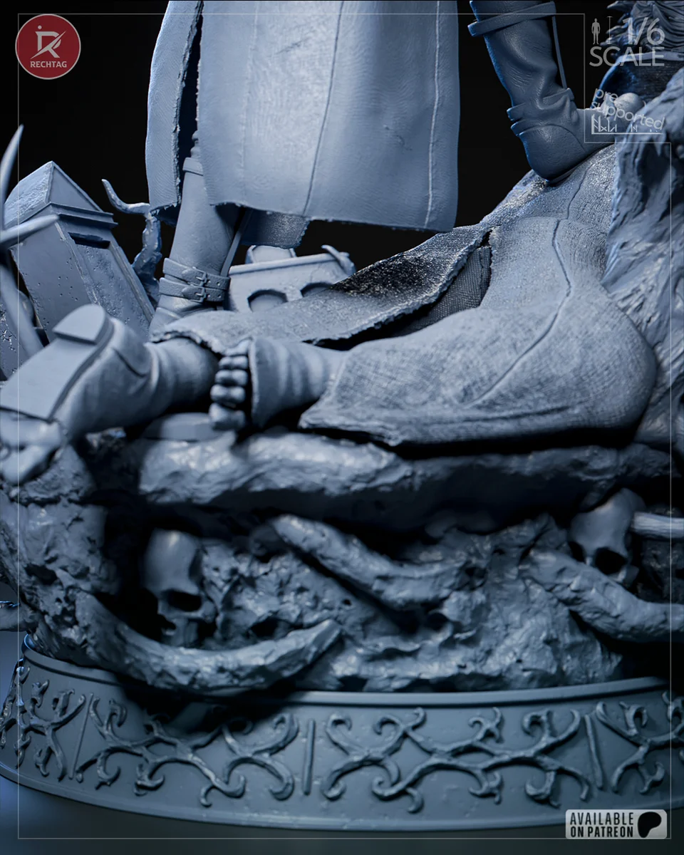 The Hunter | Fan Art | 3D Printed Resin Model Garage Kit | *Un-Painted* | Rechtag 25
